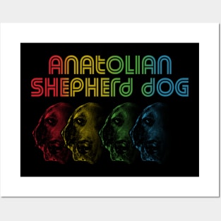 Cool Retro Groovy Anatolian Shepherd Dog Posters and Art